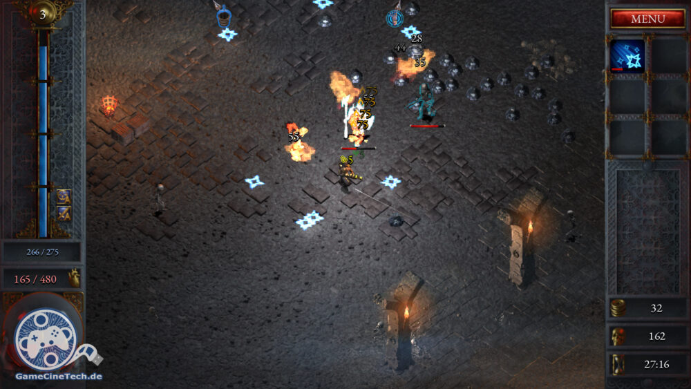 Nicht selten bekommt man es in Halls of Torment mit richtig starken Gegnern zu tun.