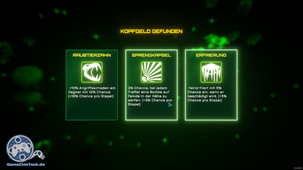 Auf den Maps kann man Pods bergen und zusätzliche Verbesserungen freischalten.